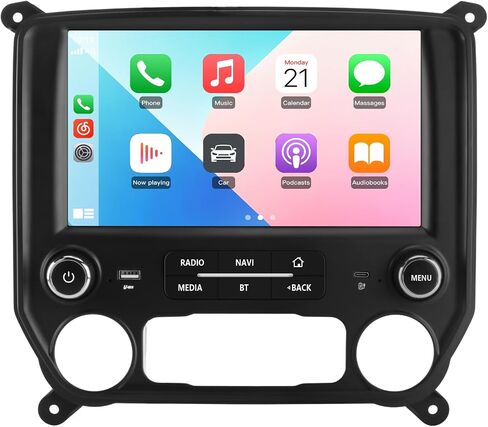 Junsun 8 Core Car Radio Stereo for Chevy Silverado GMC Sierra 2014-2018 with Wireless CarPlay Android Auto WiFi FM Bluetooth GPS Navigation【4+64G 】 in Saudi Arabia