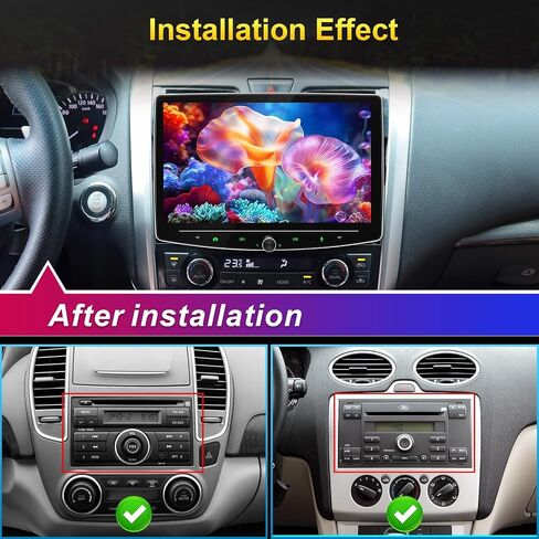 10 Inch Double Din Car Stereo Wireless Apple CarPlay Android Auto, Double din carplay Radio with Bluetooth 5.0/Navigation/Voice Control/Mirror Link in Saudi Arabia