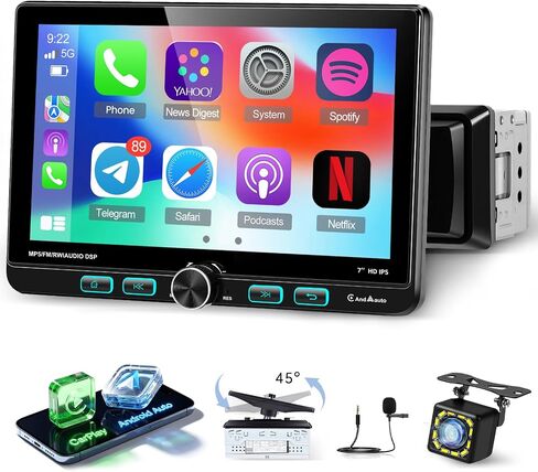 7 inch Single Din Stereo with Wireless Carplay & Android Auto in Saudi Arabia