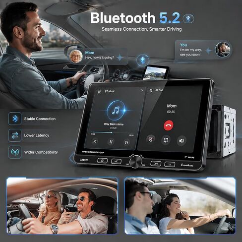 7 inch Single Din Stereo with Wireless Carplay & Android Auto in Saudi Arabia