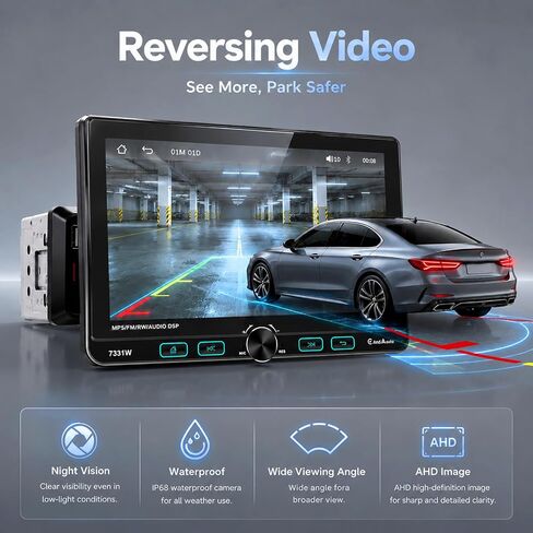 7 inch Single Din Stereo with Wireless Carplay & Android Auto in Saudi Arabia