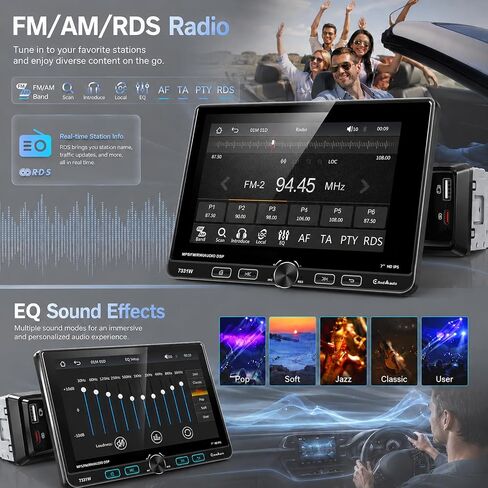 7 inch Single Din Stereo with Wireless Carplay & Android Auto in Saudi Arabia