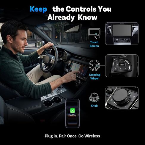 OTTOCAST Mirror Touch Wireless CarPlay Adapter for iPhone 15+ in Saudi Arabia