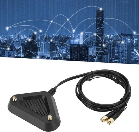 Antenna Magnetic Base Dock, RP - SMA Female to RP - SMA Female Extension Cable, 1.1m Omni - Directional Signal Booster with Strong Magnet Base for Router Wi - Fi Antenna in Saudi Arabia