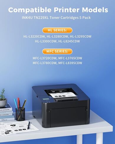 TN229XL Toner Cartridges for Brother MFC-L3780CDW HL-L3280CDW Printers in Kuwait