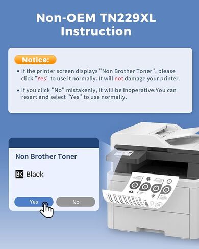 TN229XL Toner Cartridges for Brother MFC-L3780CDW HL-L3280CDW Printers in Kuwait