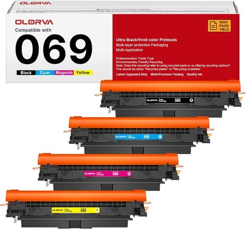 069 Toner Cartridge Set 4 Pack Replacement for Canon 069 069H MF753Cdw in Saudi Arabia