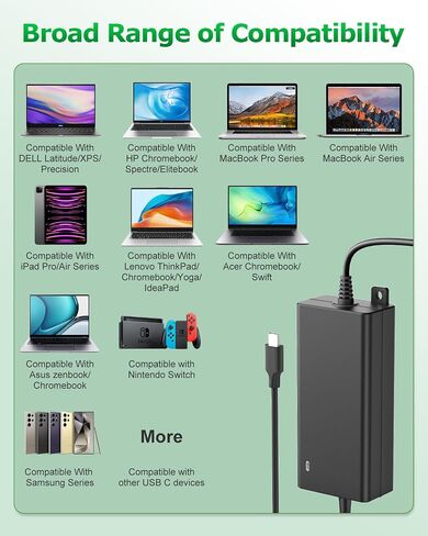 100W USB C Laptop Car Charger for Dell Latitude/XPS/Precision in Saudi Arabia