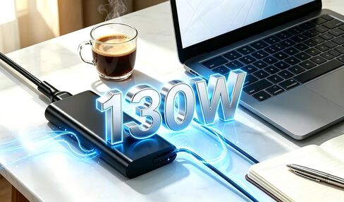 130W USB-C Laptop Charger Compatible with Dell Precision/XPS in Kuwait