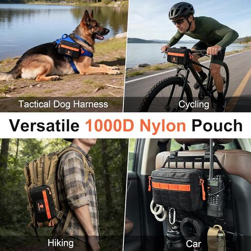 Tactical Molle Admin Pouch, EDC Tool Pouch Bag Horizontal Modular Pouches Made of 1000D Nylon and PU Coating in Kuwait