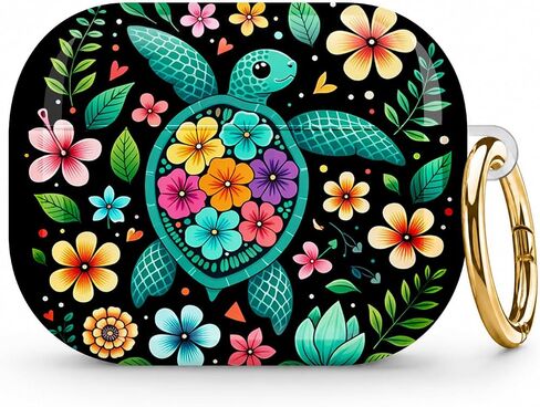 Compatible with AirPod Pro 3 Gen Case Cover 2025, Protective Hard Skin with Gold Keychain, Cute Cover for Women - Pumpkin Leaf Bow Autumn in Kuwait