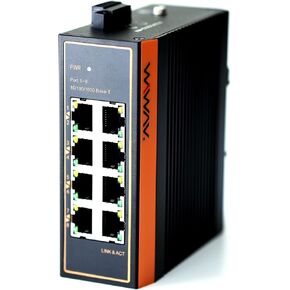 W1108-8GE-I 10/100/1000Mbps Unmanaged 8-Port Gigabit Industrial Ethernet Switches with DIN Rail/Wall-Mount (UL Listed, IP40, -40 to 85°C) in Saudi Arabia