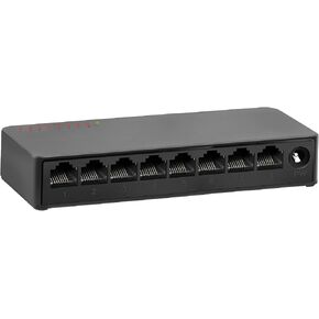 8 Ports Gigabit Ethernet Switch Unmanaged, Network Switch Supported Desktop or Wall Mount,1000Mbps Ethernet SplitterPlug & Play|Fanless Design|Shielded Ports|Traffic Optimization in Saudi Arabia