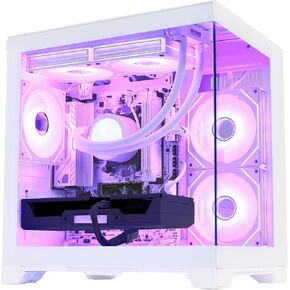 AI-Optimized Gaming PC Desktop Computer GeForce RTX 5070 12GB GDDR7, AMD Ryzen 7 7800X3D 4.2 GHz, 1TB PCIe SSD, 32GB DDR5 RAM, 650W PSU, Windows 11, White in Saudi Arabia