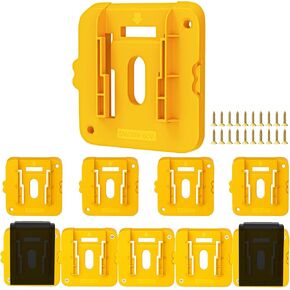 Crivnhar Battery Mount Holder Work Compatible for Makita 18V Batteries, Wall Mounts Hanger Fit for BL1860 BL1850 BL1840 BL1830, Organize Garage/Workshop/Work Truck(10 Pack,w/20 Screws, No Battery) in Saudi Arabia