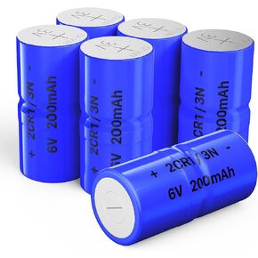 2CR1/3N 6V Batteries, 4-Pack New Upgraded 200mAh High Capacity 6 Volt Lithium Battery for Pet Stop, Dog Guard, Perimeter, Extreme Dog Collars in Kuwait