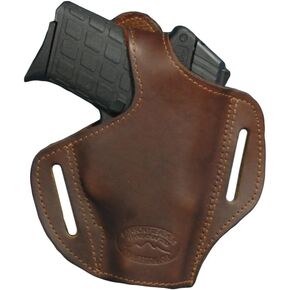 New Barsony Brown Leather Pancake Holster for 380 and Small 9mm 40 45 in Saudi Arabia
