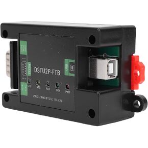 USB B to Isolated Converter Adapter, FT232 USB Serial Chip Serial Converter Module, with Rail DB9 Male in Saudi Arabia