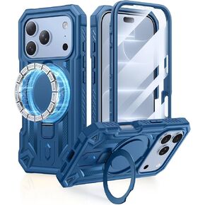 FNTCASE for iPhone 17 Pro-Max Case with Magnetic Kickstand Blue in Kuwait