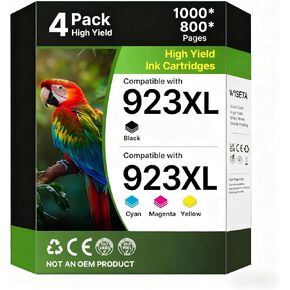 923XL 923 Ink Cartridges Combo Pack: Replacement for HP 923 Ink Cartridges in Kuwait