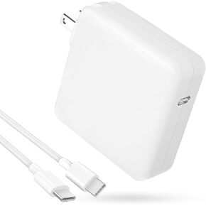 شاحن Mac Book Pro - شاحن USB C بقوة 118 واط متوافق مع MacBook Pro/Air، M1 M2 M3 M4 M5، iPad Pro، Samsung Galaxy، والمزيد من أجهزة USB-C (يتضمن كابل 6.6 قدم) in Kuwait