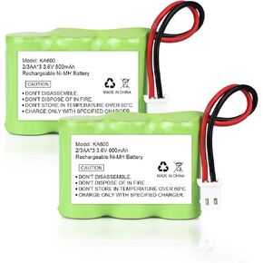 JINTION 3.6V 2/3AA 800 mAh Battery Replacement for Kaito KA500 KA550 KA600 5-Way Weather Alert Shortwave Radio, Eton/GRUNDIG FR200 FR200G FR250 FR300 FR350 FR370 FR400 FR405 FR600 FR600B Radio in Kuwait
