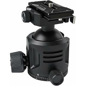 Camera Tripod Head Panoramic Gimbal Ball Head Mount Quick Release Base Tilt Rotation Stabilizing Bracket Aluminum Alloy Angle Control Suitable for, Small Gimbal in Saudi Arabia