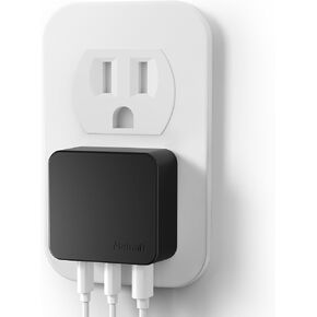 Nekmit 67W Flat USB C Charger Block, 3-Port GaN Fast Wall Charger, USB C Wall Plug for MacBook Pro/Air, iPad, iPhone, Galaxy and More in Saudi Arabia