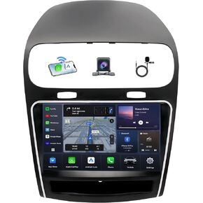 5G WiFi Car Radio for Dodge Journey 2011-2019: [4Core 64G ROM] 9'' HD Touch Screen Stereo with Wireless Carplay Android Auto GPS Bluetooth FM RDS SWC Mirror Link Backup Camera in Saudi Arabia