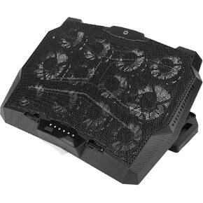 Laptop Cooling Pad, 3500RPM Type C 12 Fans 5 Height Adjustable Portable Cooler Stand with Powerful Airflow, for Laptop and Tablet in Saudi Arabia