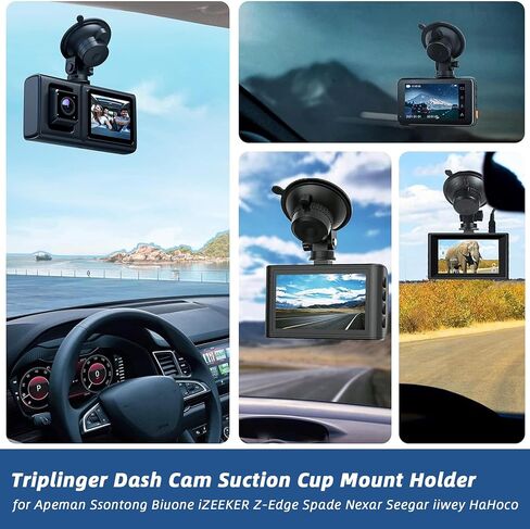 Mini Dash Cam Windshield Suction Cup Mount & Dashboard Adhesive Sticky Base in Saudi Arabia