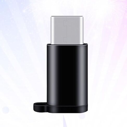 Black Alloy USB Type C Adapter Micro USB Female to USB C Male Connector in Kuwait