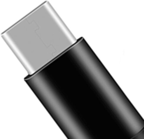 Black Alloy USB Type C Adapter Micro USB Female to USB C Male Connector in Kuwait