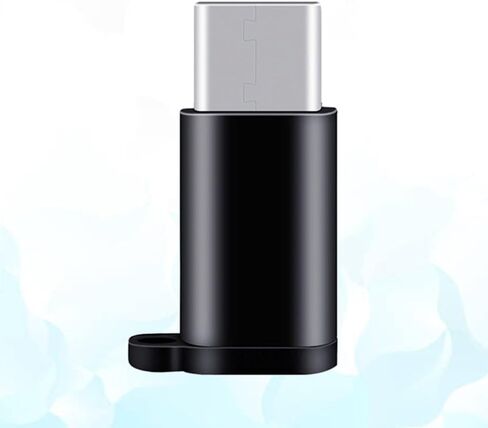 Black Alloy USB Type C Adapter Micro USB Female to USB C Male Connector in Kuwait