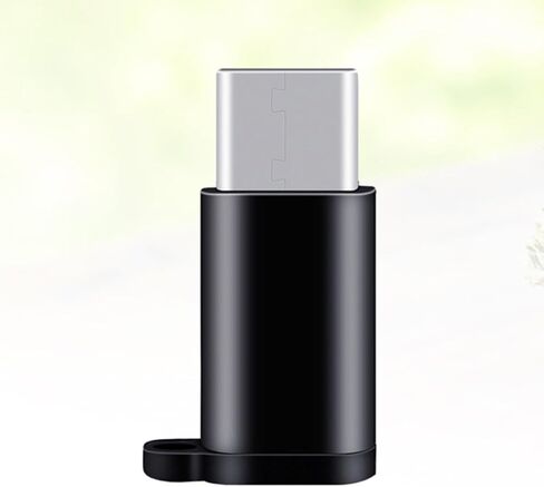 Black Alloy USB Type C Adapter Micro USB Female to USB C Male Connector in Kuwait