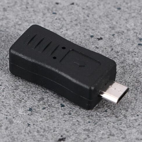 Outanaya Micro USB Male to Micro USB Female Adapter Converter, Black in Saudi Arabia