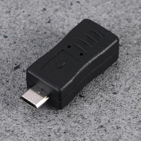 Outanaya Micro USB Male to Micro USB Female Adapter Converter, Black in Saudi Arabia