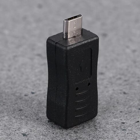 Outanaya Micro USB Male to Micro USB Female Adapter Converter, Black in Saudi Arabia