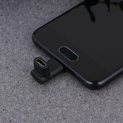 2pcs USB Type C Right Angle Male to Female Adapter Extender for Phones in Saudi Arabia