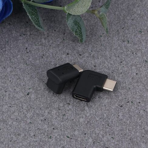 2pcs USB Type C Right Angle Male to Female Adapter Extender for Phones in Saudi Arabia