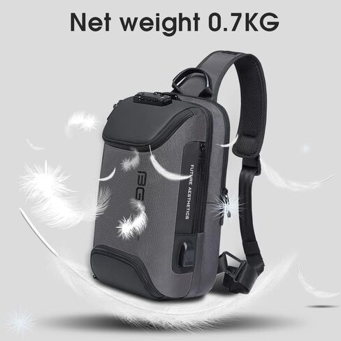 BANGE Sling Bag - Waterproof Men's Chest Shoulder Crossbody Sling Backpack in Saudi Arabia