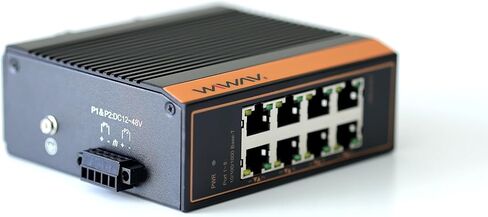 W1108-8GE-I 10/100/1000Mbps Unmanaged 8-Port Gigabit Industrial Ethernet Switches with DIN Rail/Wall-Mount (UL Listed, IP40, -40 to 85°C) in Saudi Arabia