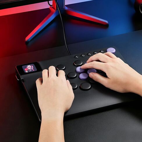 Akko FUNBOX Leverless Arcade Controller Hall Effect Hot Swap Fight Pad Multi‑Platform Compatible for Competitive Fighting Games in Saudi Arabia
