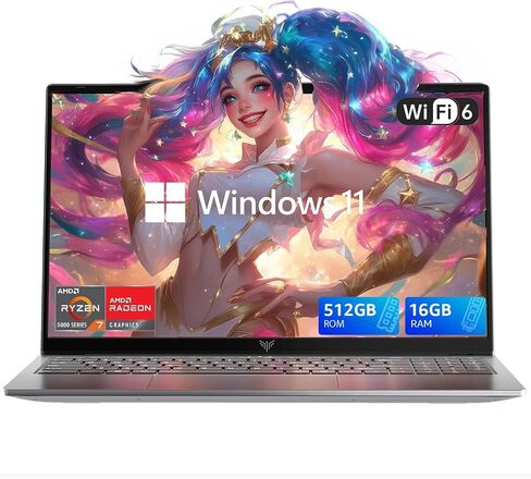 ACEMAGIC Laptop, 8-Core Processor (Up to 4.5GHZ), 16GB DDR4 RAM 512GB NVMe SSD, 15.6" Full HD IPS Display, WiFi 6, Bluetooth 5.2, Type C, Dual Speakers, Laptop for Business Study in Saudi Arabia
