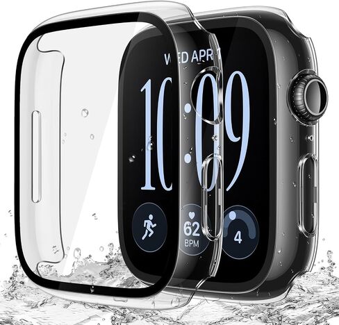 Misxi 2-Pack Waterproof Case for 44mm Apple Watch SE3/SE2/SE/Series 6/5/4 in Saudi Arabia