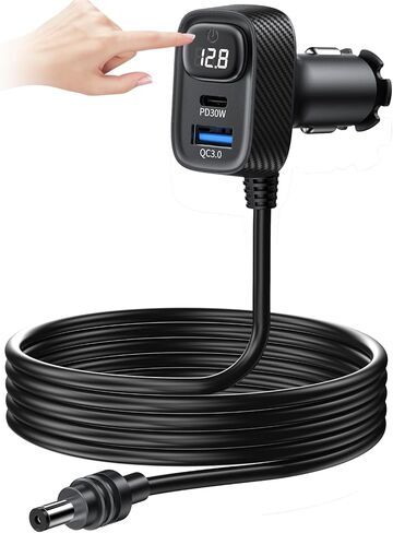 محول سيارة صغير من Eugizmo Starlink مع كابل 10FT 16AWG 90W 3 في 1 in Saudi Arabia