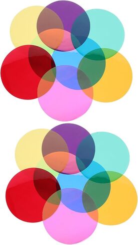16pcs Color Filter Sheets Adhesive Pvc Light Diffuser Sheet in Saudi Arabia
