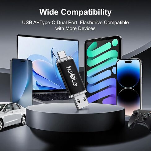 محرك أقراص فلاش مزدوج USB 3.2 الجيل الأول سعة 128 جيجابايت من النوع C in Kuwait
