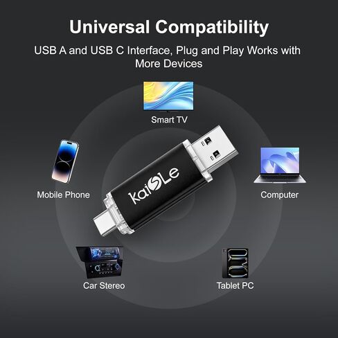 محرك أقراص فلاش مزدوج USB 3.2 الجيل الأول سعة 128 جيجابايت من النوع C in Kuwait