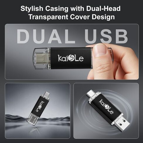 محرك أقراص فلاش مزدوج USB 3.2 الجيل الأول سعة 128 جيجابايت من النوع C in Kuwait